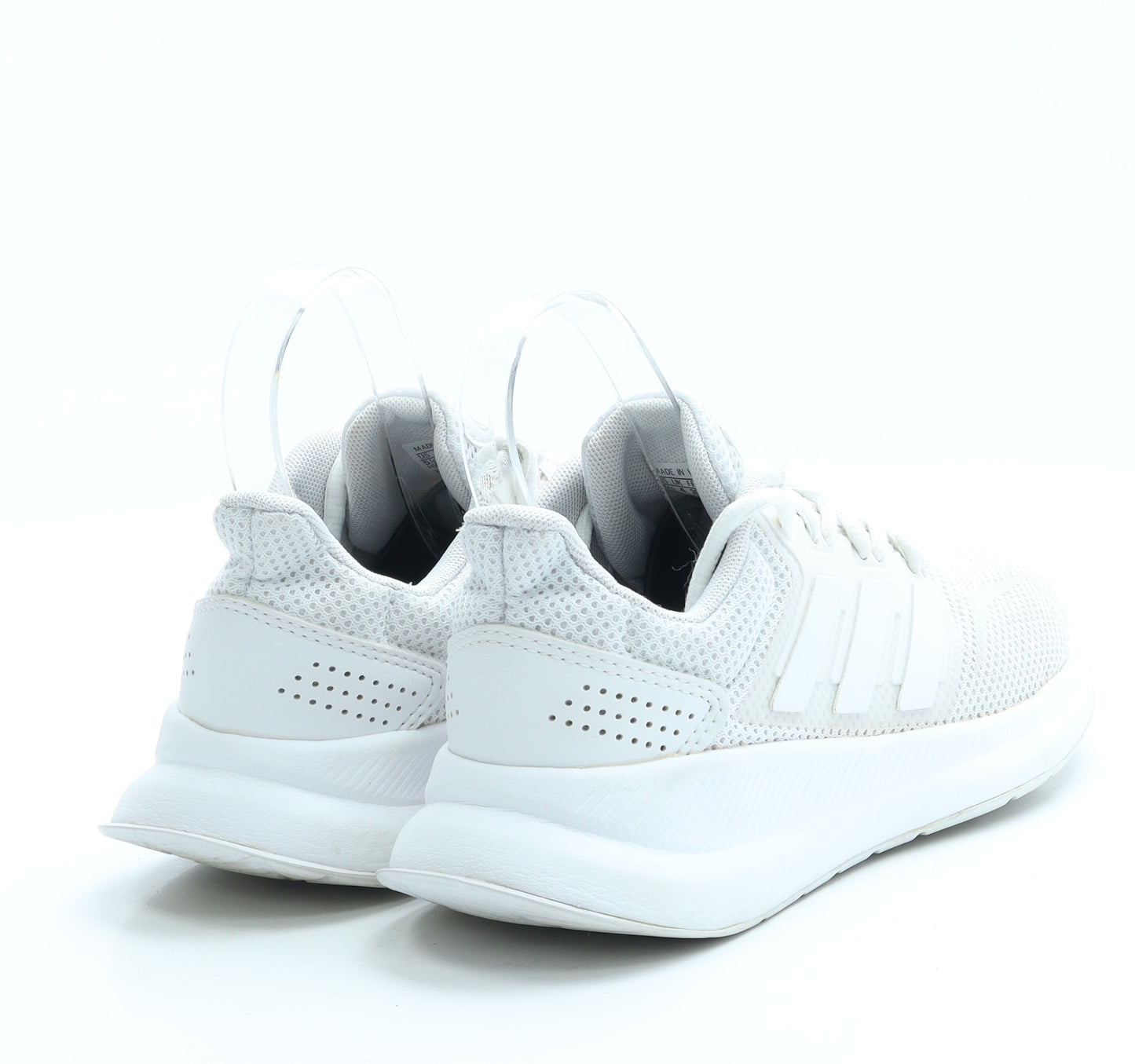 adidas Womens White Polyester Trainer UK 4 36.5