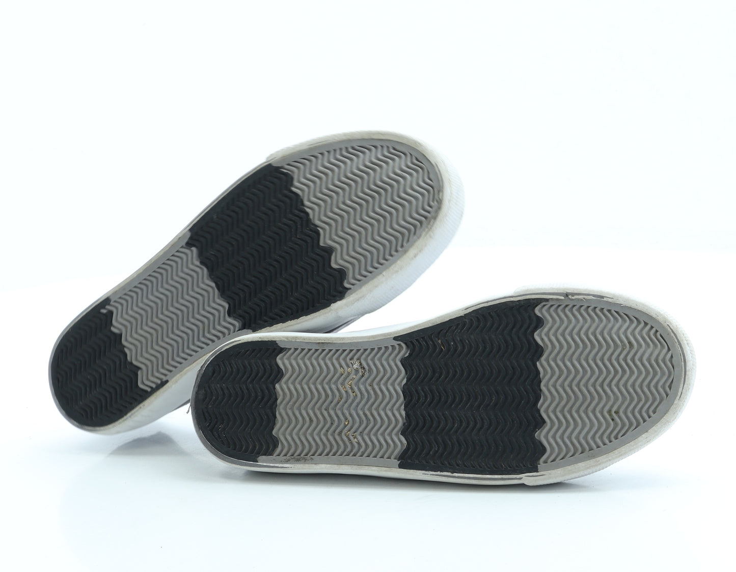 George Boys Grey Fabric Trainer UK 1 33