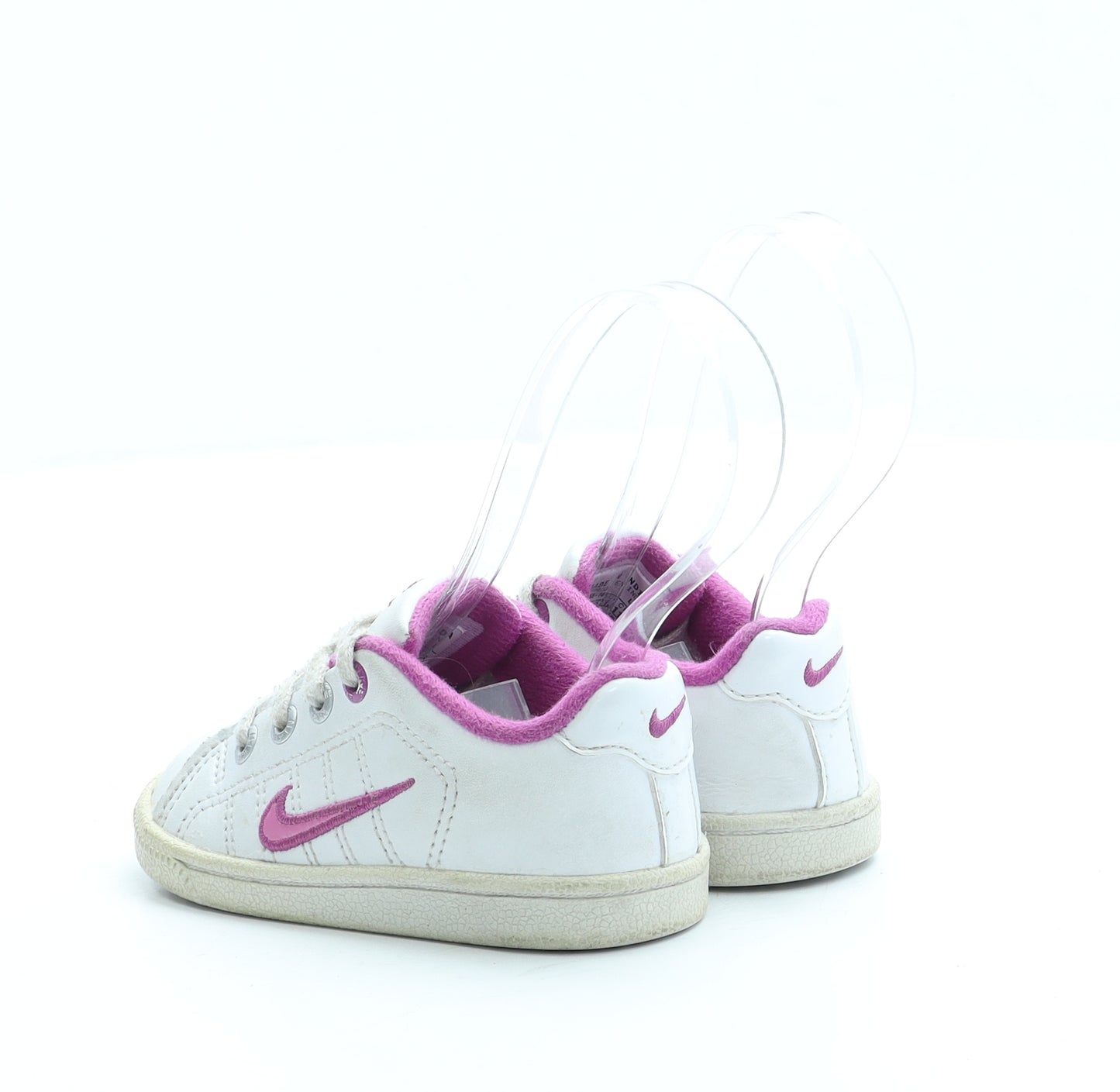Nike Girls White Leather Trainer UK 5 21