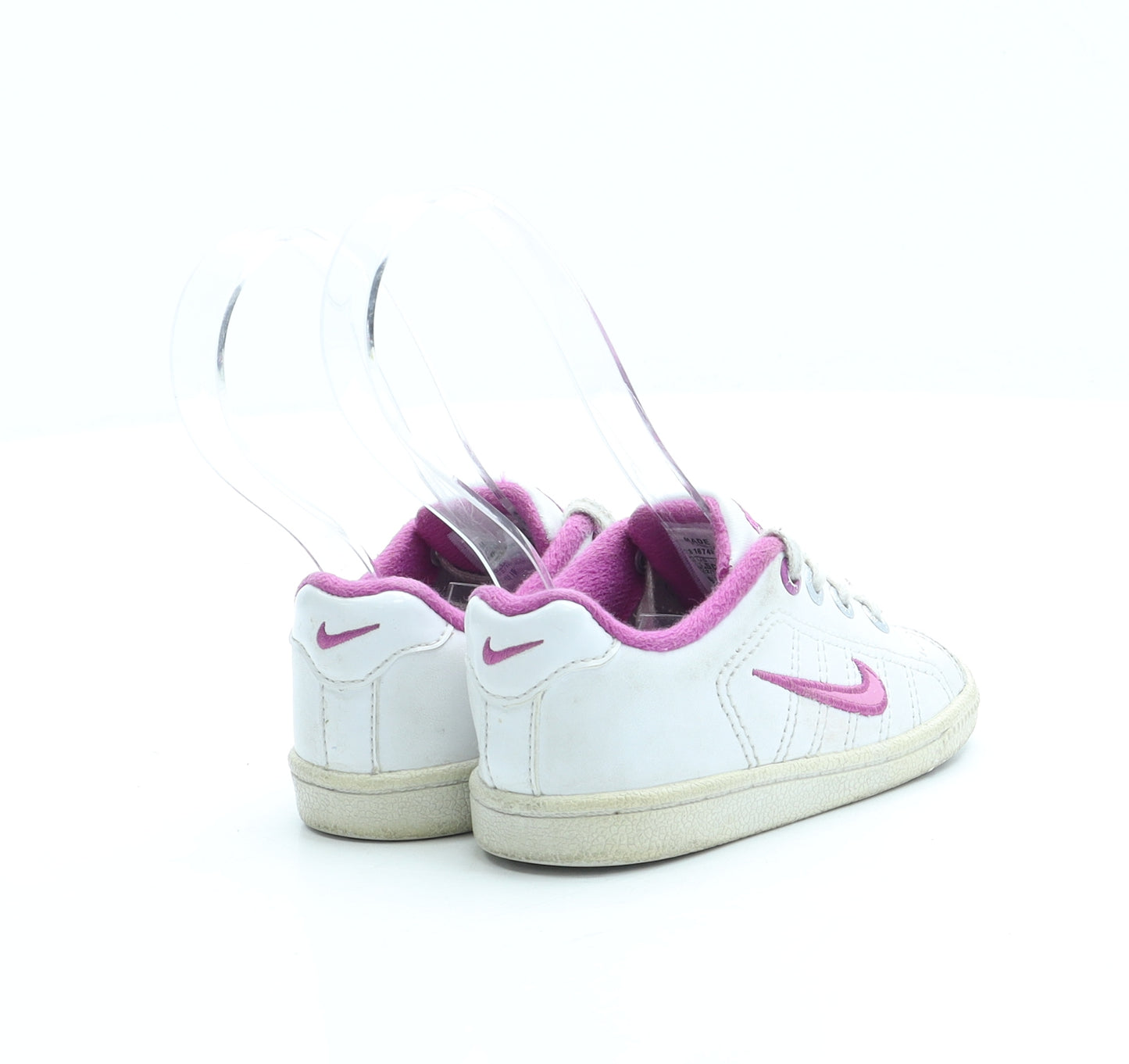 Nike Girls White Leather Trainer UK 5 21