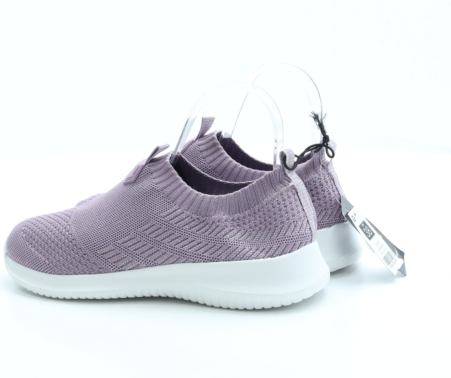 Dunnes Womens Purple Polyester Slip On Flat UK 5 38