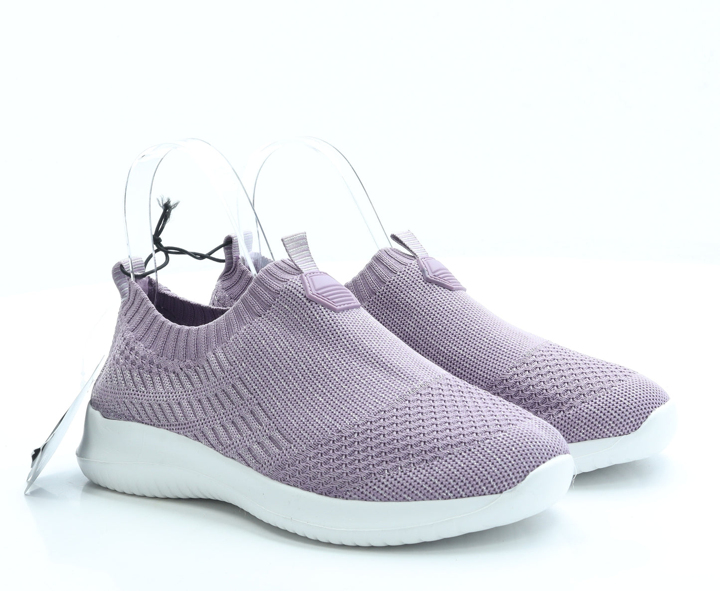 Dunnes Womens Purple Polyester Slip On Flat UK 5 38