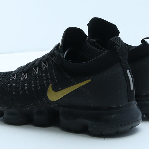 Nike Womens Black Geometric Polyester Trainer UK 5 38.5 - Nike Vapormax