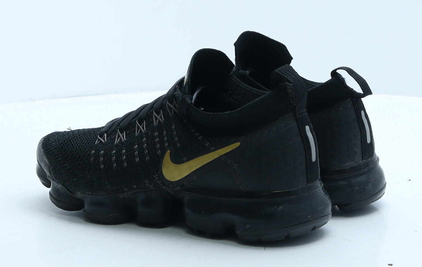 Nike Womens Black Geometric Polyester Trainer UK 5 38.5 - Nike Vapormax