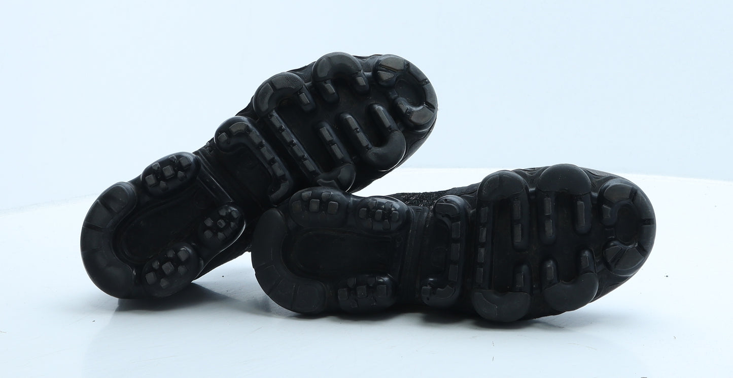 Nike Womens Black Geometric Polyester Trainer UK 5 38.5 - Nike Vapormax