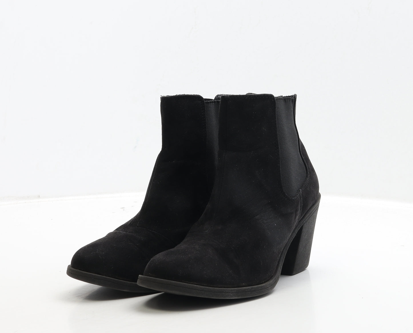 H&M Womens Black Suede Chelsea Boot UK 5 38
