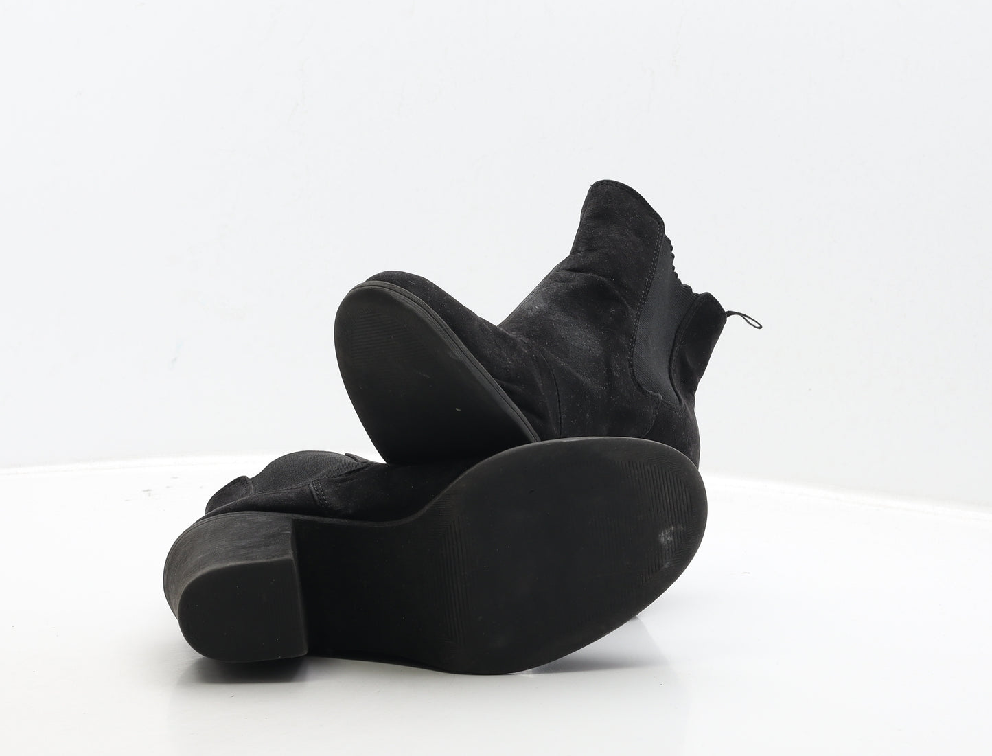 H&M Womens Black Suede Chelsea Boot UK 5 38