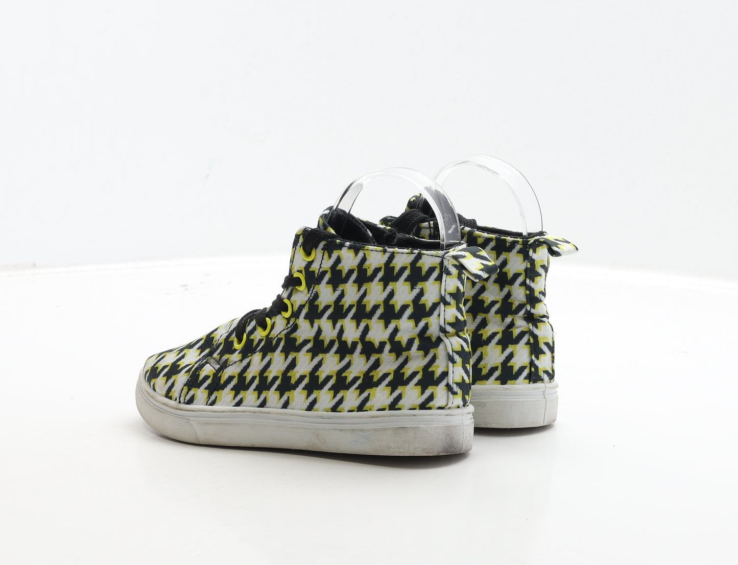 Preworn Girls Multicoloured Geometric Polyester Trainer UK 12 30 - Estimated UK Size 12