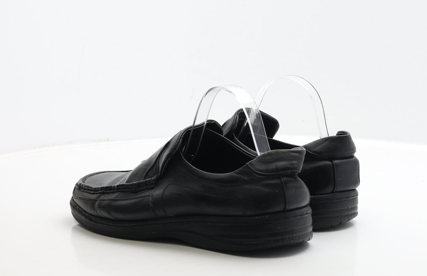 Soft Originals Mens Black Leather Loafer Casual UK 9