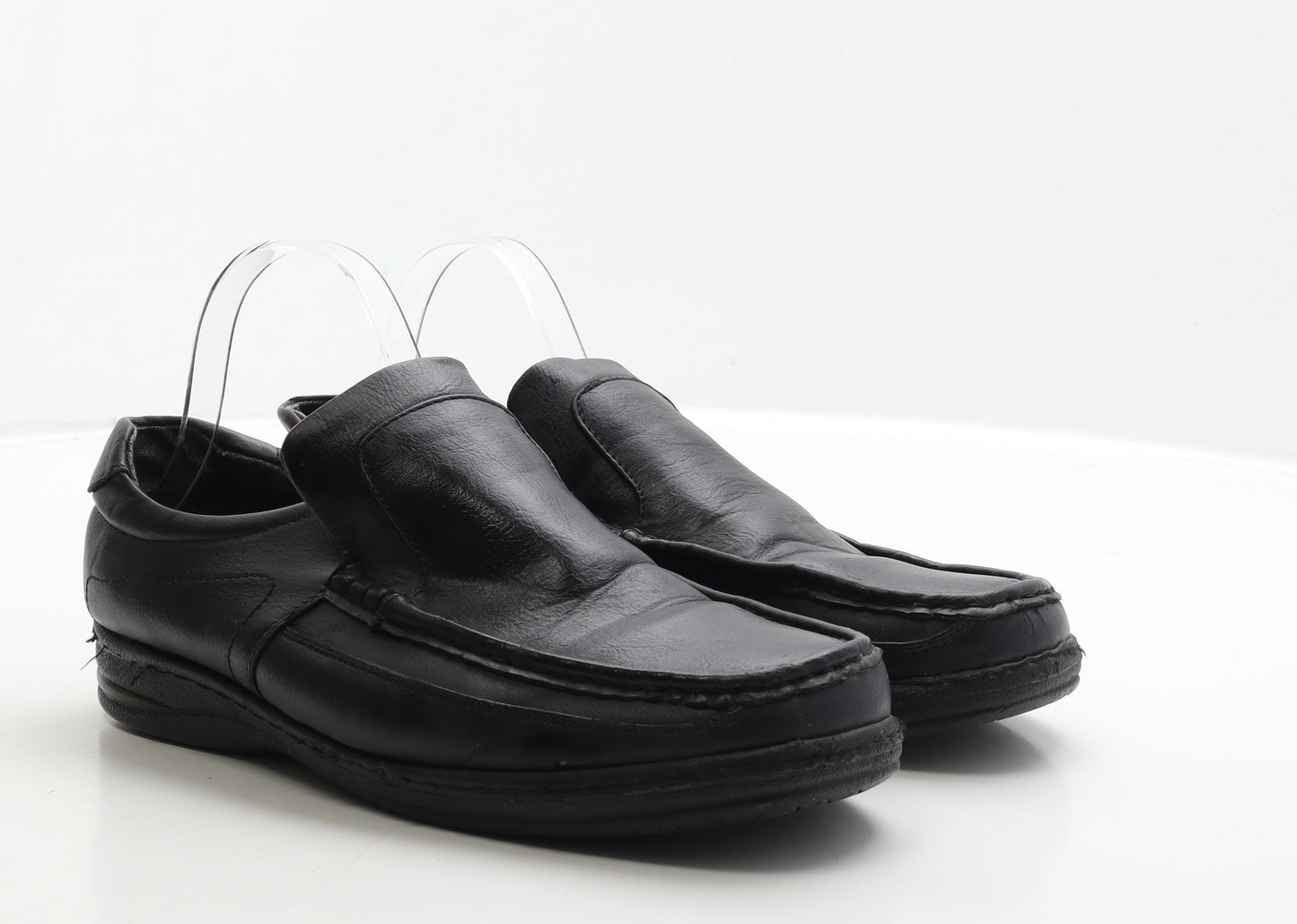 Soft Originals Mens Black Leather Loafer Casual UK 9