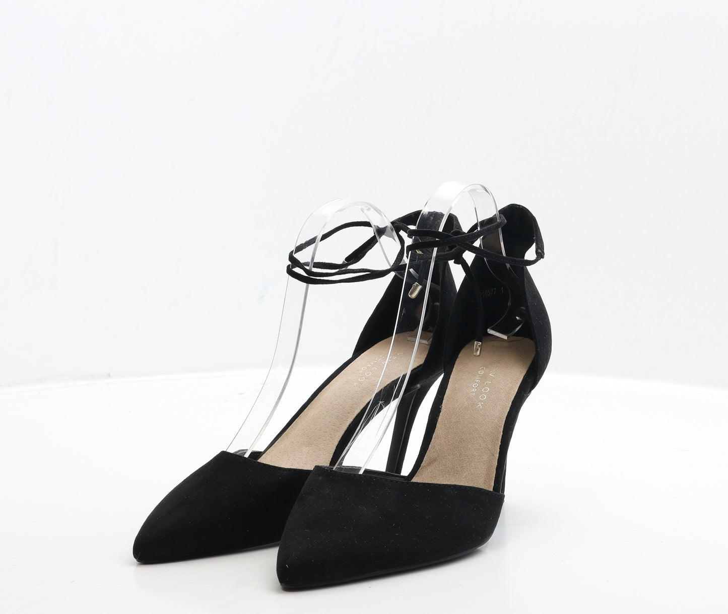 New Look Womens Black Suede Court Heel UK 6 39
