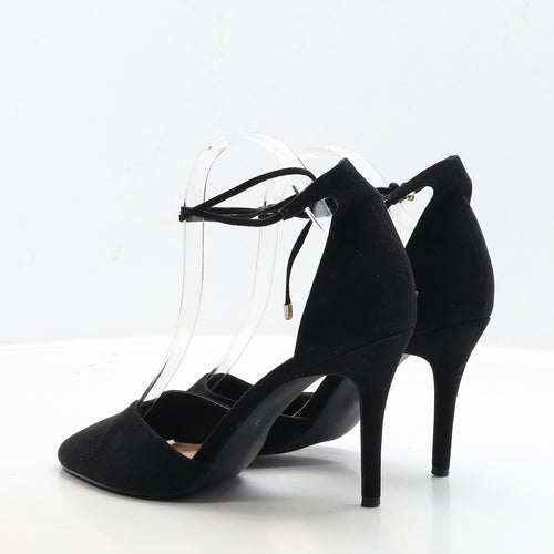 New Look Womens Black Suede Court Heel UK 6 39