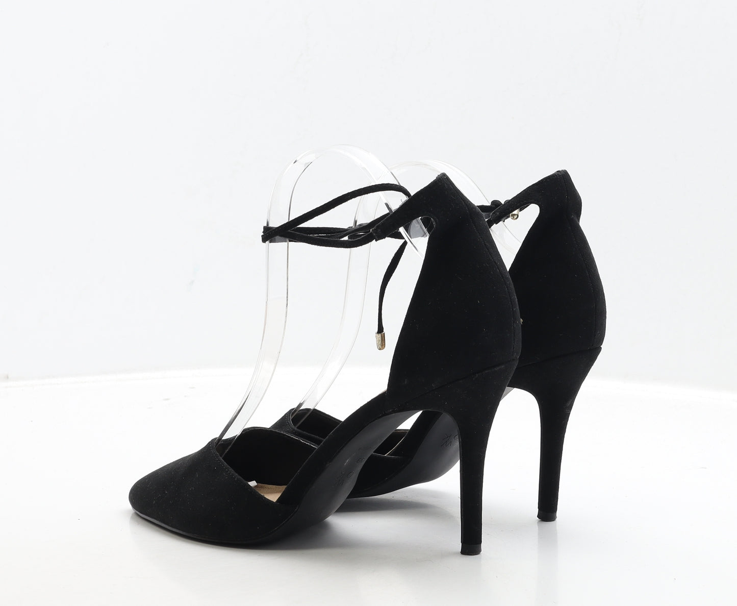 New Look Womens Black Suede Court Heel UK 6 39