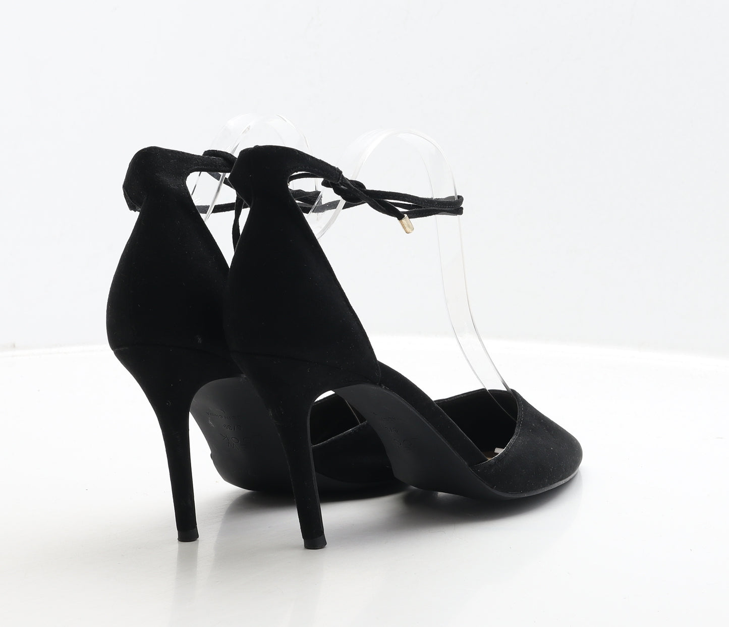 New Look Womens Black Suede Court Heel UK 6 39