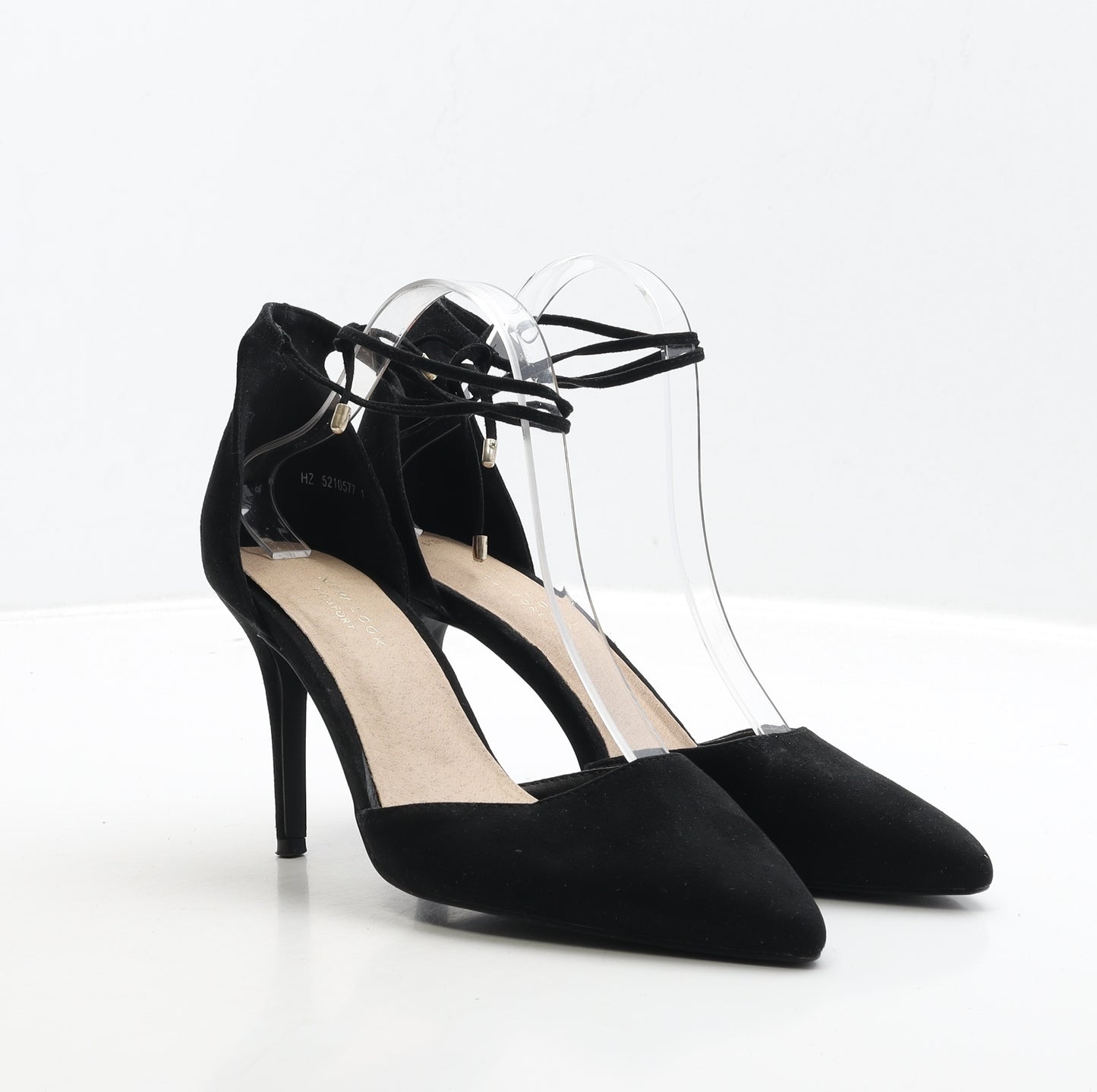 New Look Womens Black Suede Court Heel UK 6 39