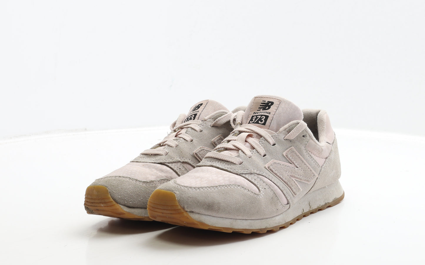 New Balance Womens Pink Geometric Suede Trainer UK 5 37.5 - 373