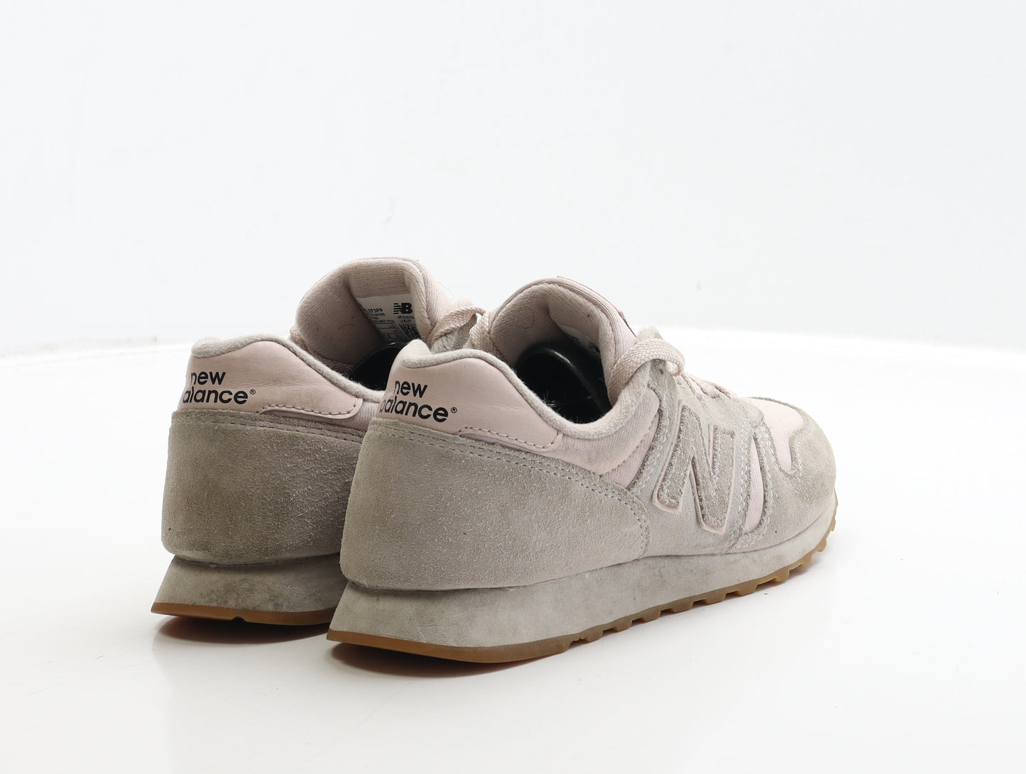New Balance Womens Pink Geometric Suede Trainer UK 5 37.5 - 373