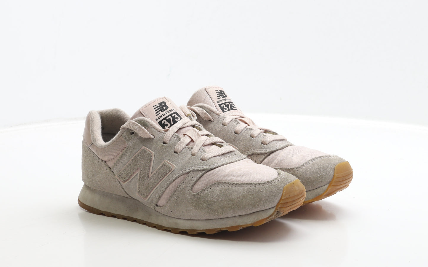 New Balance Womens Pink Geometric Suede Trainer UK 5 37.5 - 373