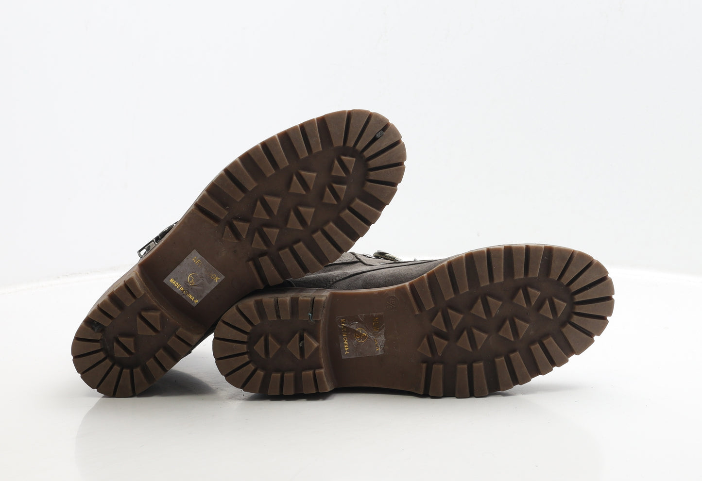 New Look Womens Brown Suede Combat Boot UK 6 39