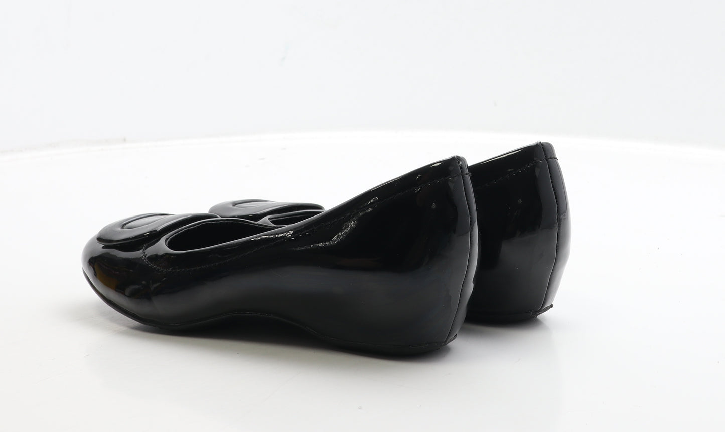 Carolina Boix Womens Black Patent Leather Ballet Flat UK 5 38