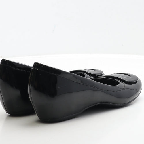 Carolina Boix Womens Black Patent Leather Ballet Flat UK 5 38