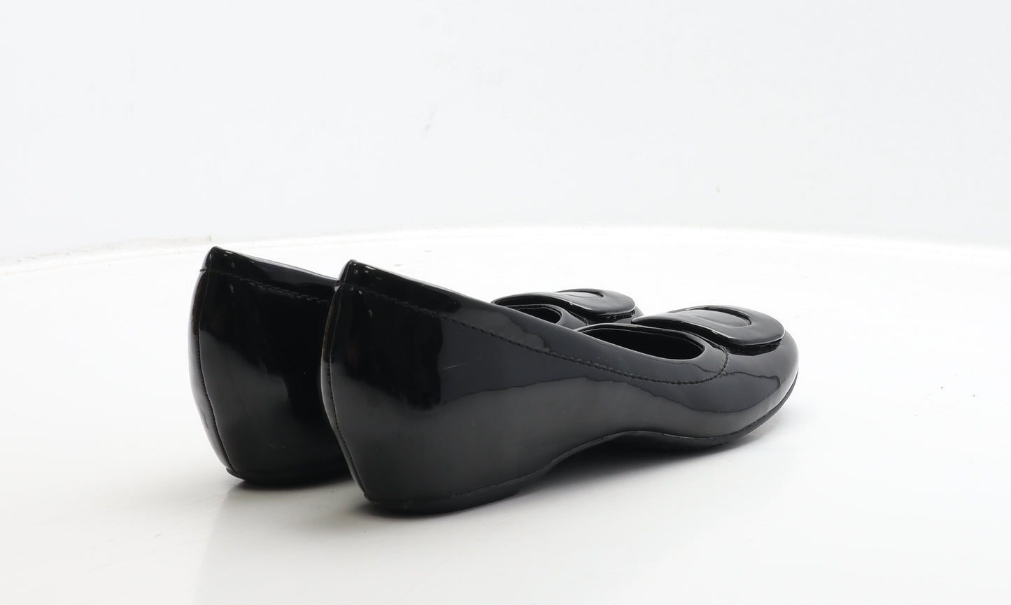 Carolina Boix Womens Black Patent Leather Ballet Flat UK 5 38