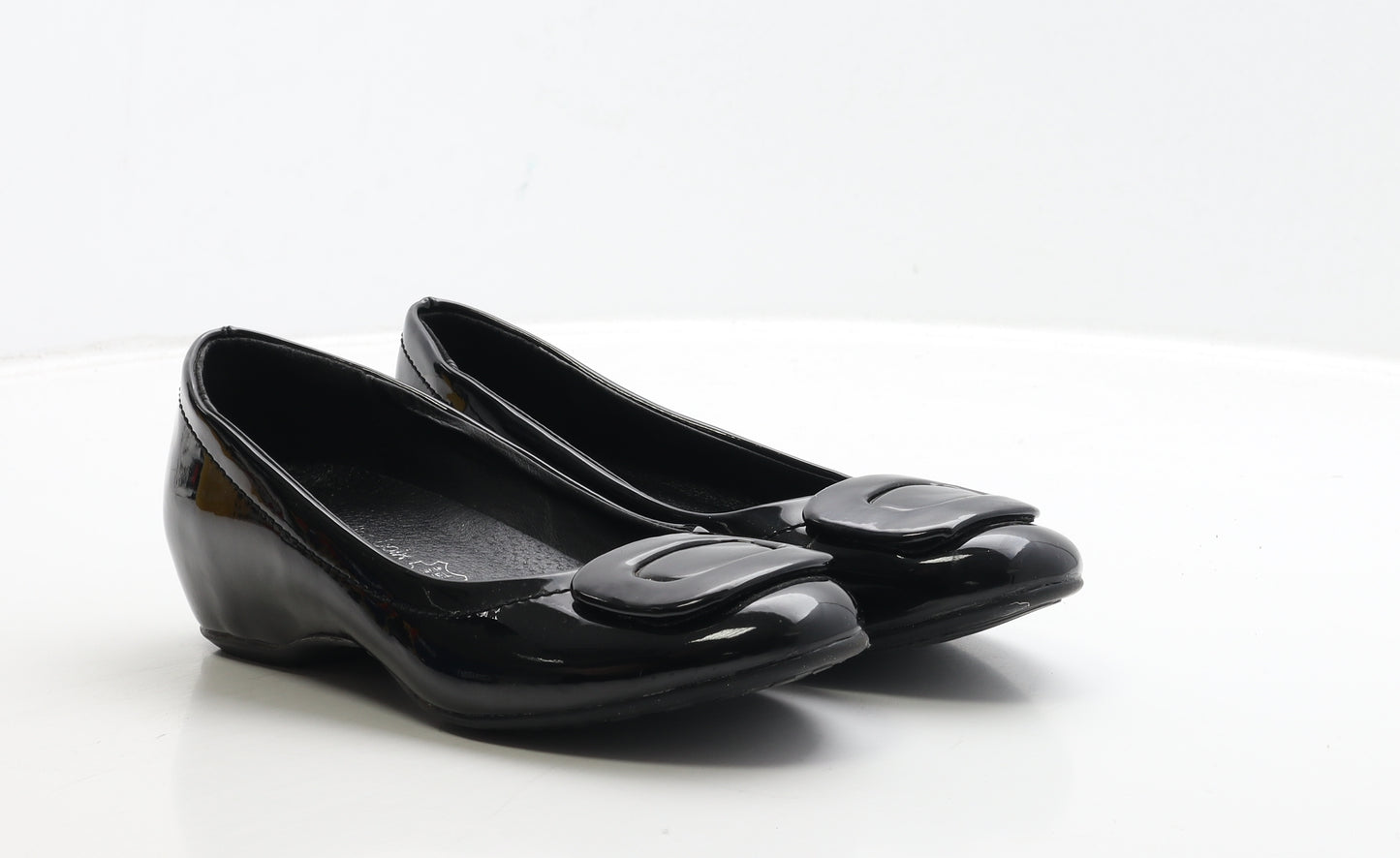 Carolina Boix Womens Black Patent Leather Ballet Flat UK 5 38