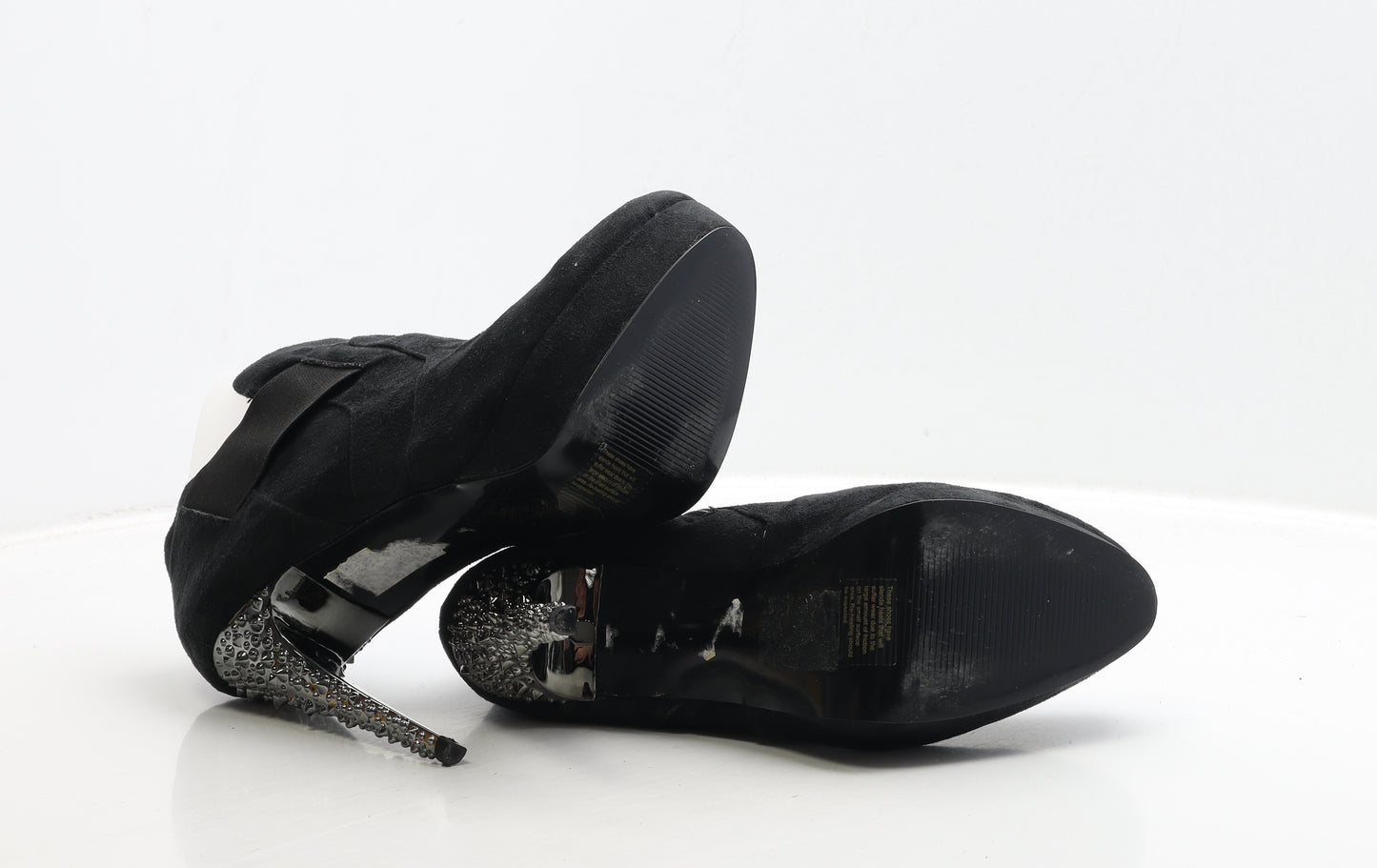 Dorothy Perkins Womens Black Suede Bootie Boot UK 7