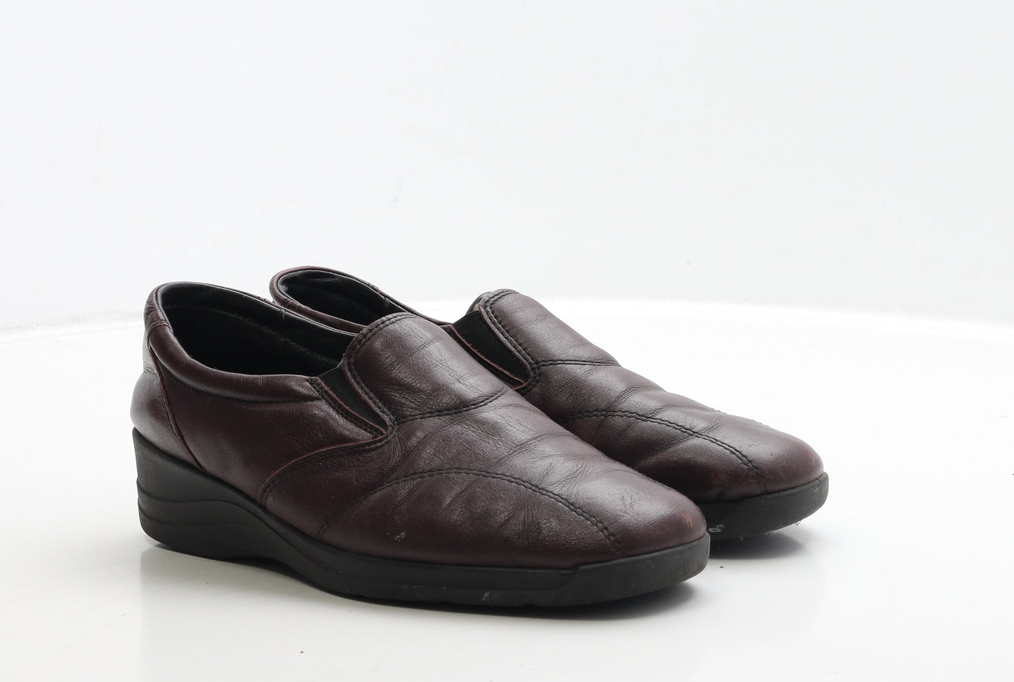 Rohde Womens Red Leather Loafer Casual UK 6