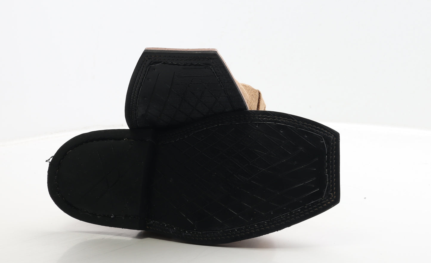 Preworn Mens Brown Fabric Slip On Sandal UK 10 - Estimated UK Size 10