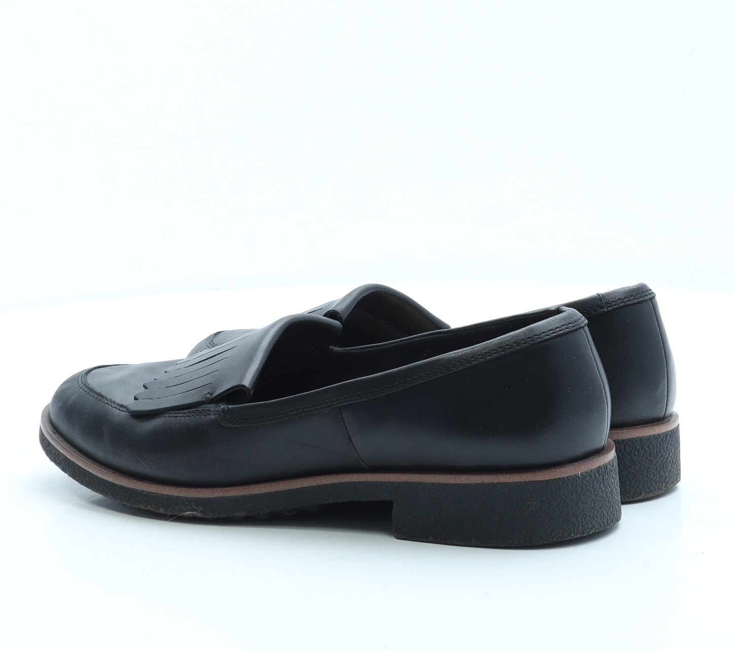 Clarks Womens Black Leather Loafer Flat UK 8 42