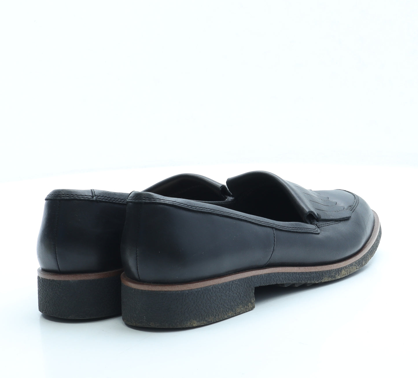 Clarks Womens Black Leather Loafer Flat UK 8 42