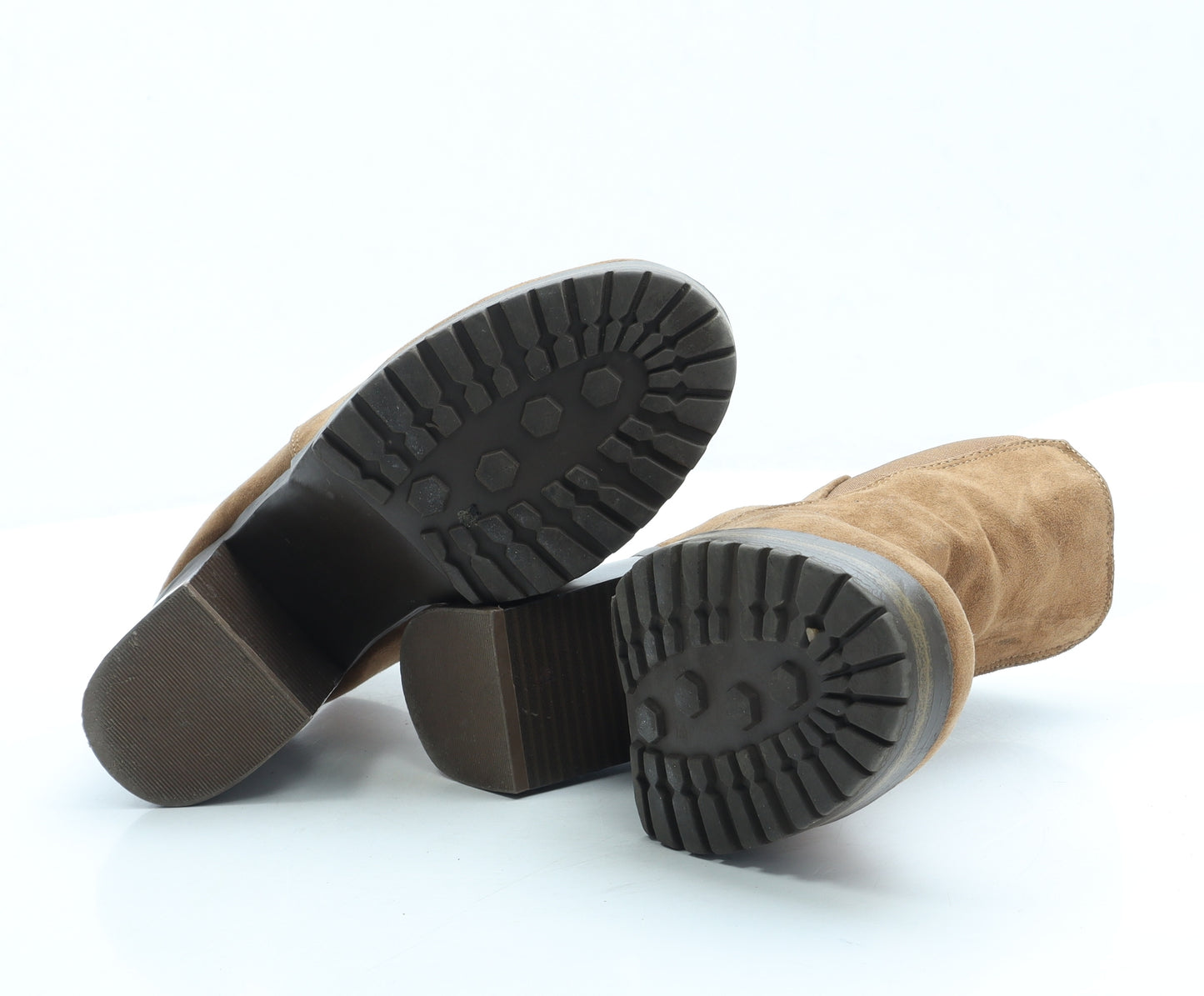 Primark Womens Brown Suede Bootie Boot UK 4 37 US 6