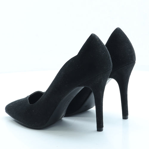 Graceland Womens Black Suede Court Heel UK 7 40