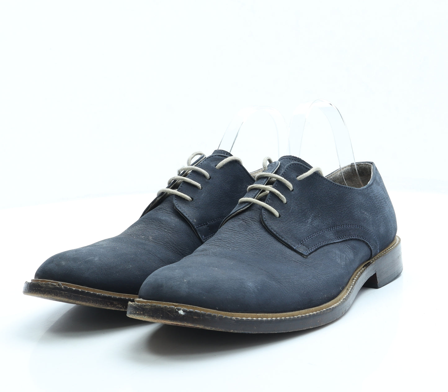 Harrykson Mens Blue Leather Oxford Casual UK 9.5 44