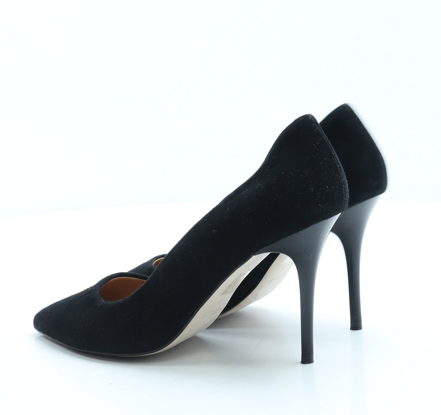 OFFICE Womens Black Suede Court Heel UK 5 38 - Estimated UK Size 5