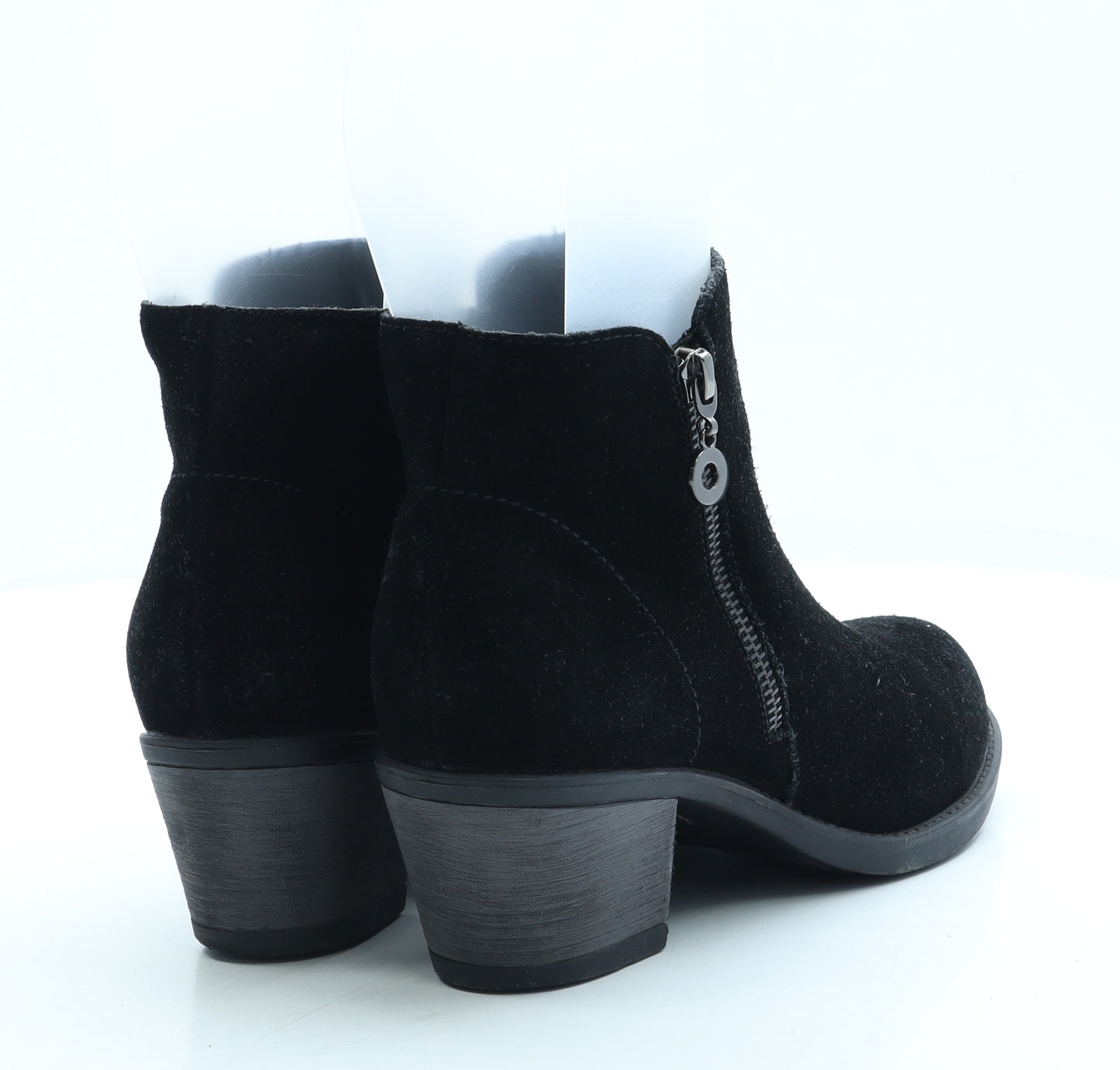 Shuropody Womens Black Suede Bootie Boot UK 6 39 - Estimated UK Size 6