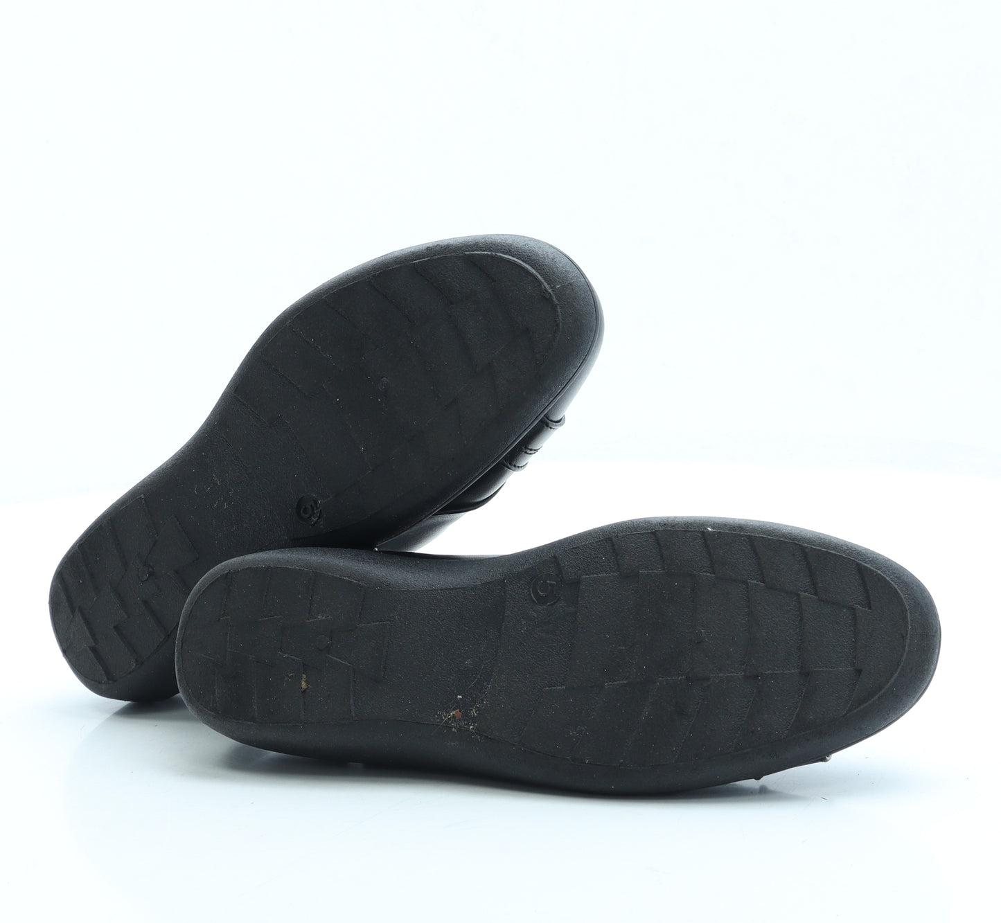 Softlites Womens Black Leather Flat UK 5