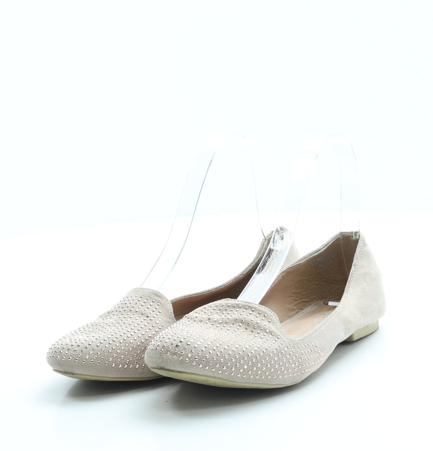 Atmosphere Womens Pink Suede Flat UK 3 36