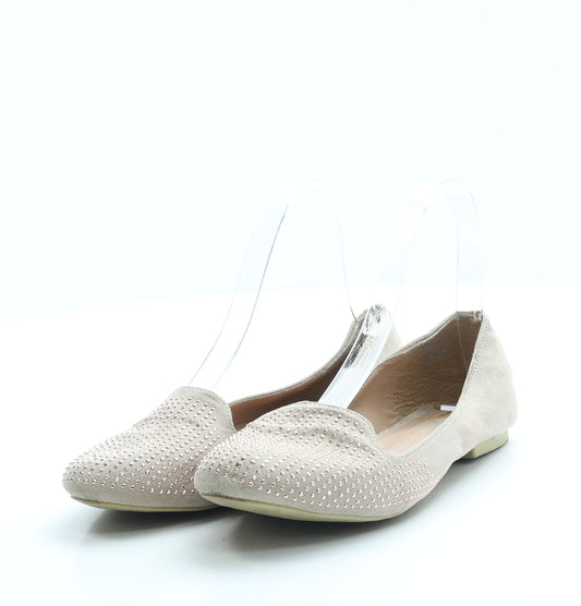 Atmosphere Womens Pink Suede Flat UK 3 36