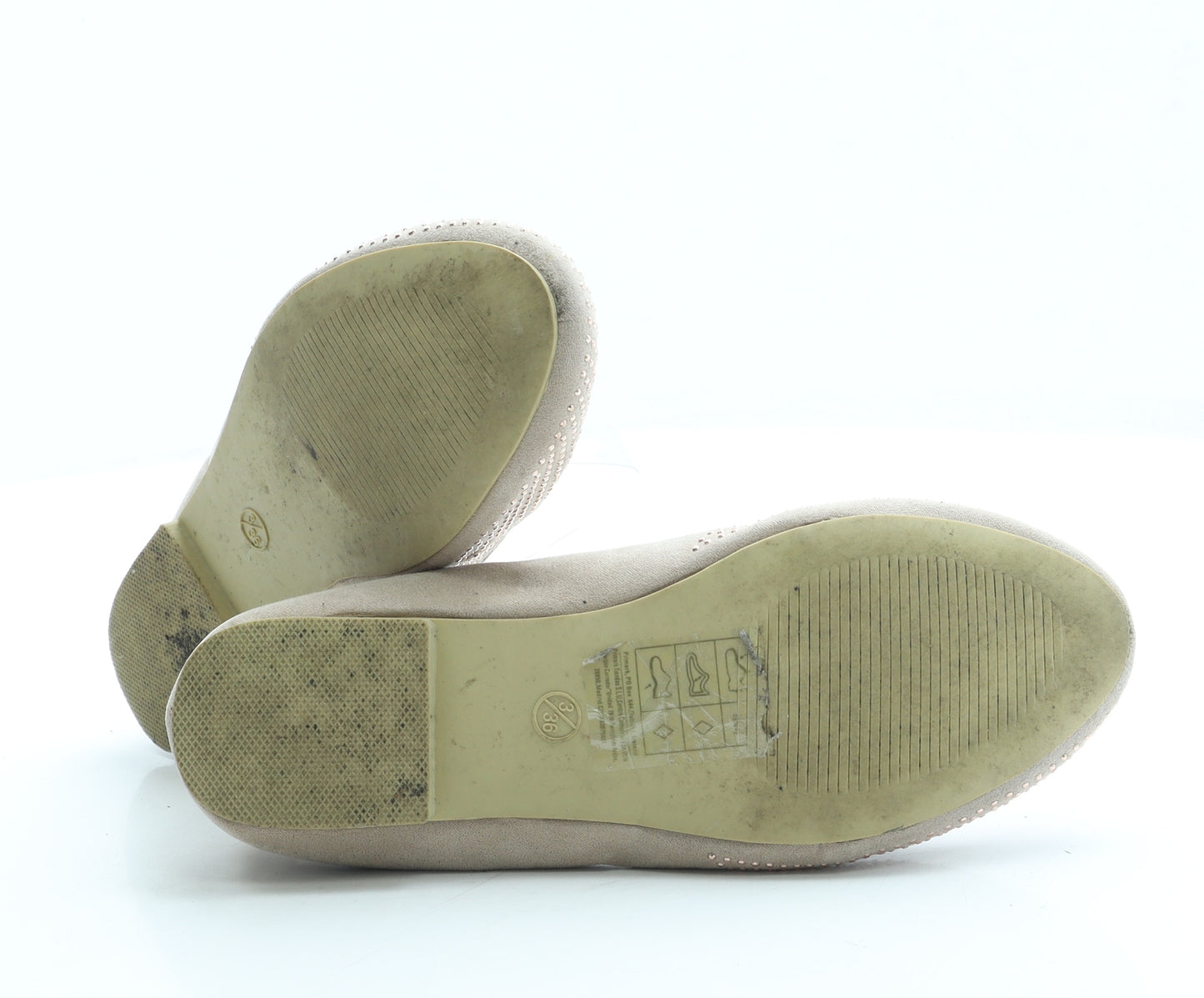 Atmosphere Womens Pink Suede Flat UK 3 36