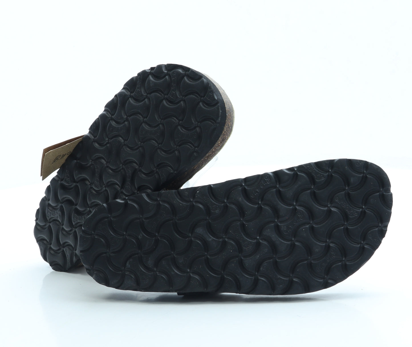 MD MG Womens Black Patent Leather Thong Sandal UK 6 39