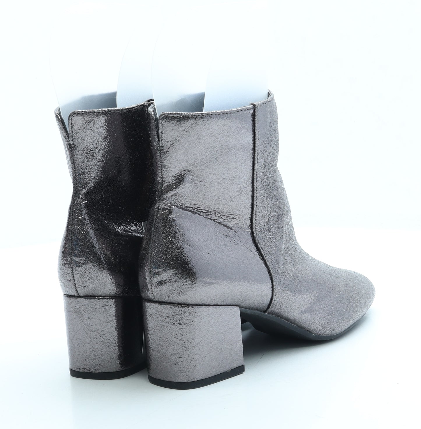F&F Womens Grey Polyester Bootie Boot UK 6.5 40