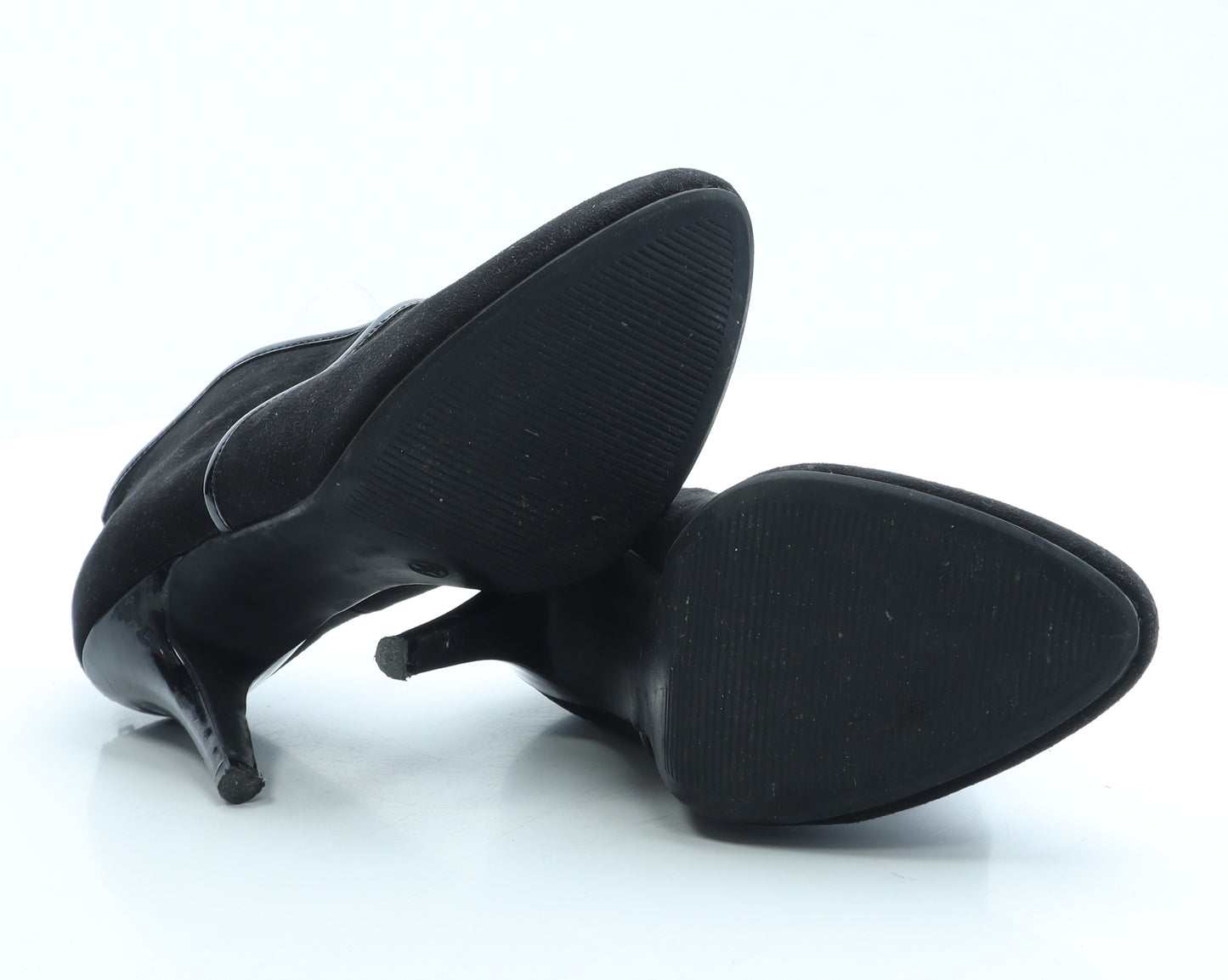 George Womens Black Suede Court Heel UK 5 38