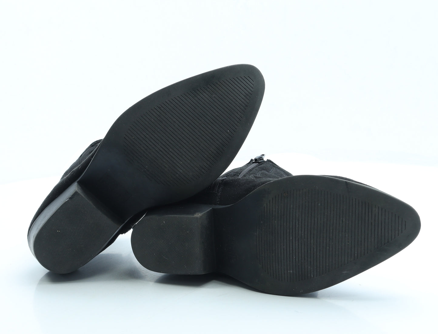 Primark Womens Black Suede Cowboy Boot UK 5 38 US 7