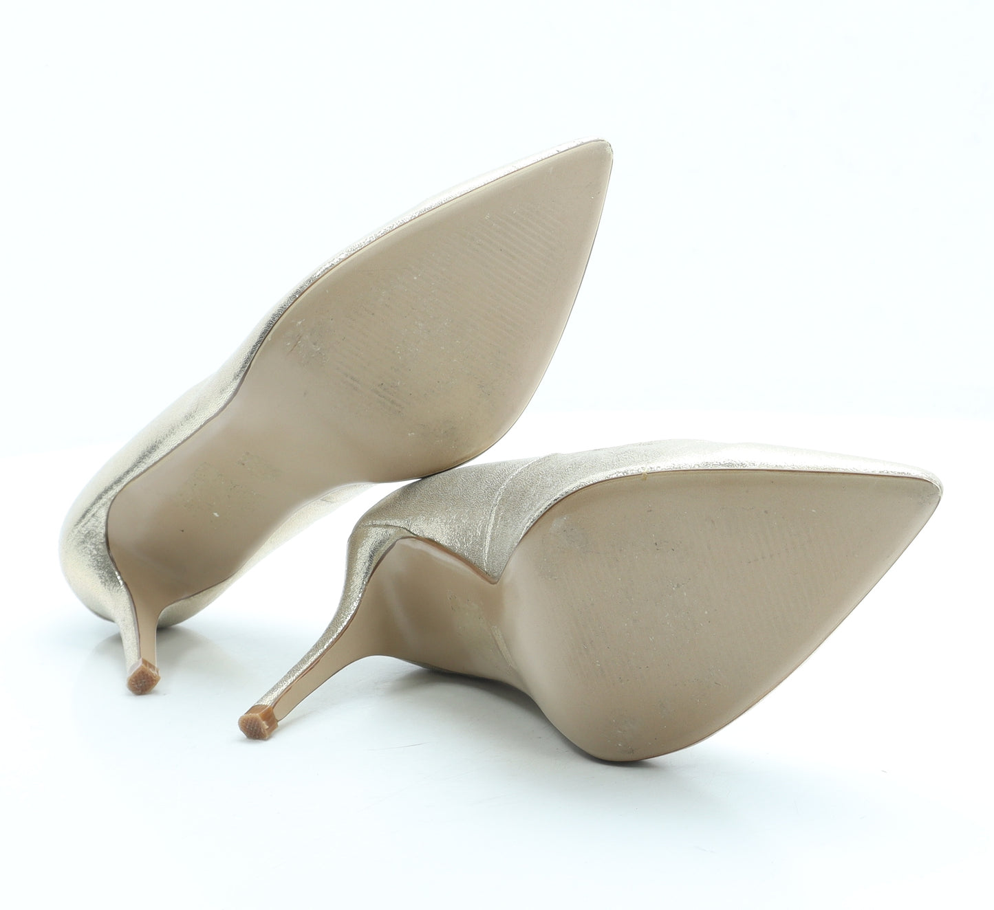 Monsoon Womens Gold Leather Court Heel UK 6.5 40