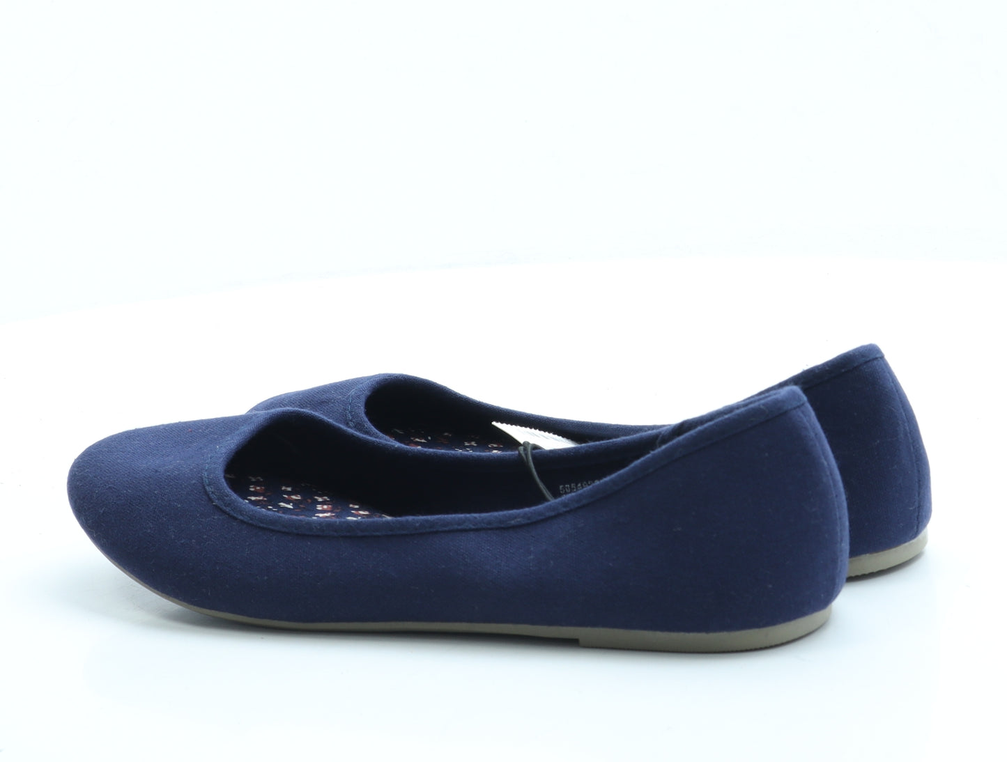 George Womens Blue Polyester Ballet Flat UK 8 42