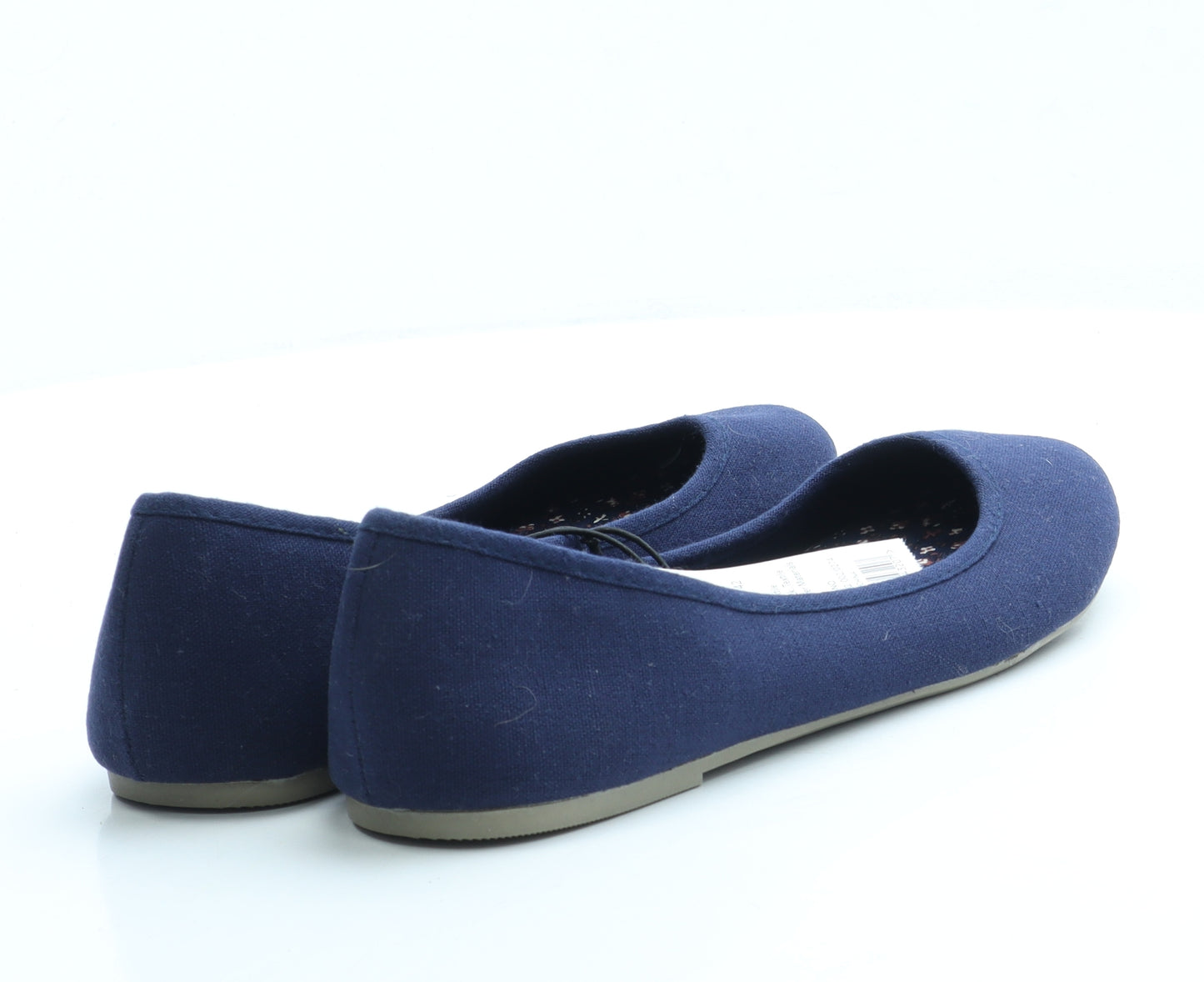 George Womens Blue Polyester Ballet Flat UK 8 42