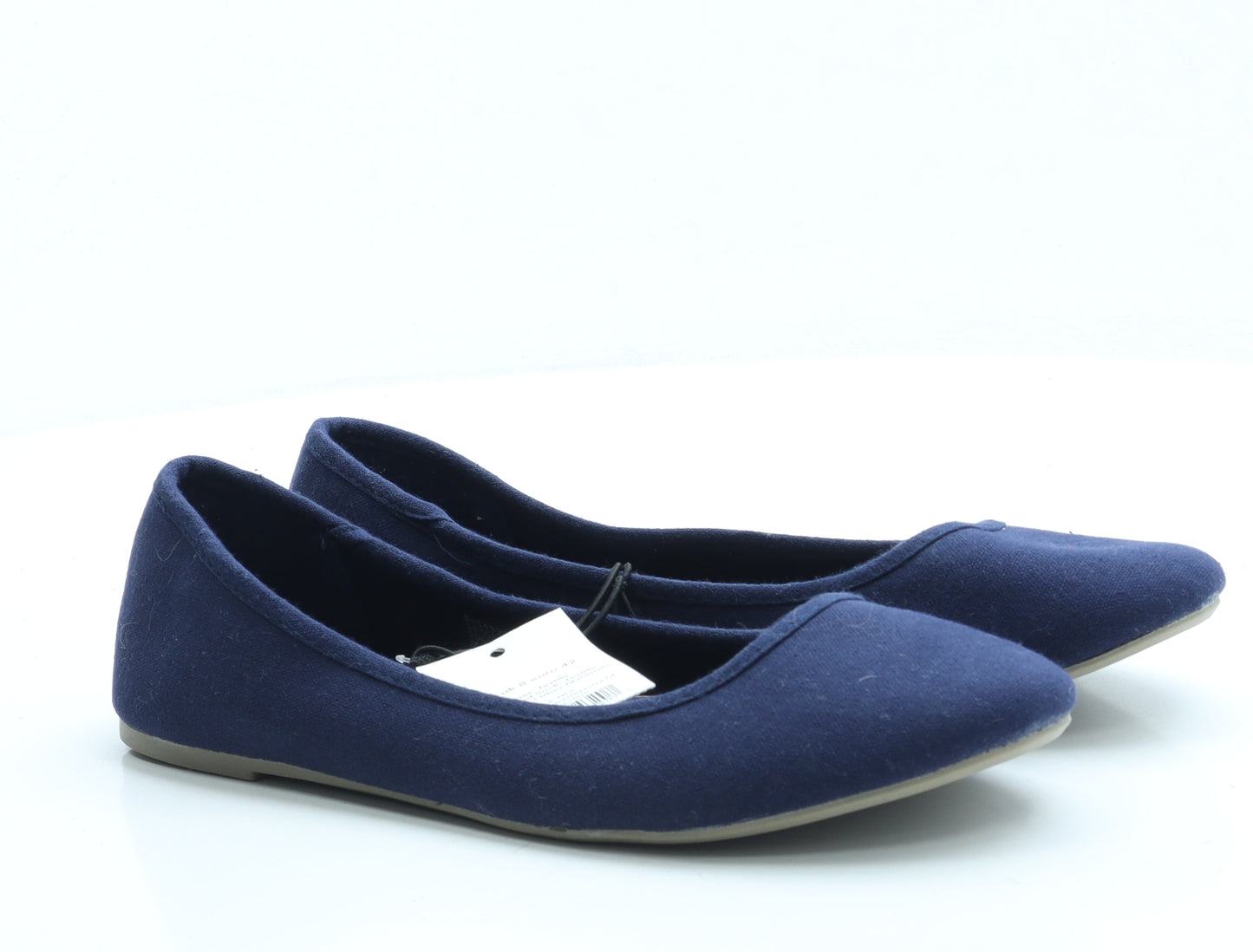 George Womens Blue Polyester Ballet Flat UK 8 42