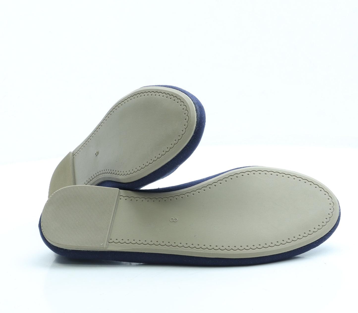 George Womens Blue Polyester Ballet Flat UK 8 42